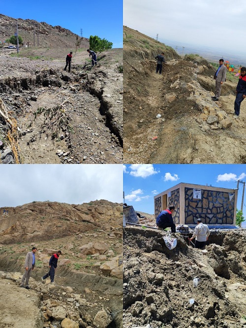 بازسازی پارک گردشگری غار مزداوند پس از آسیب دیدگی از سیل