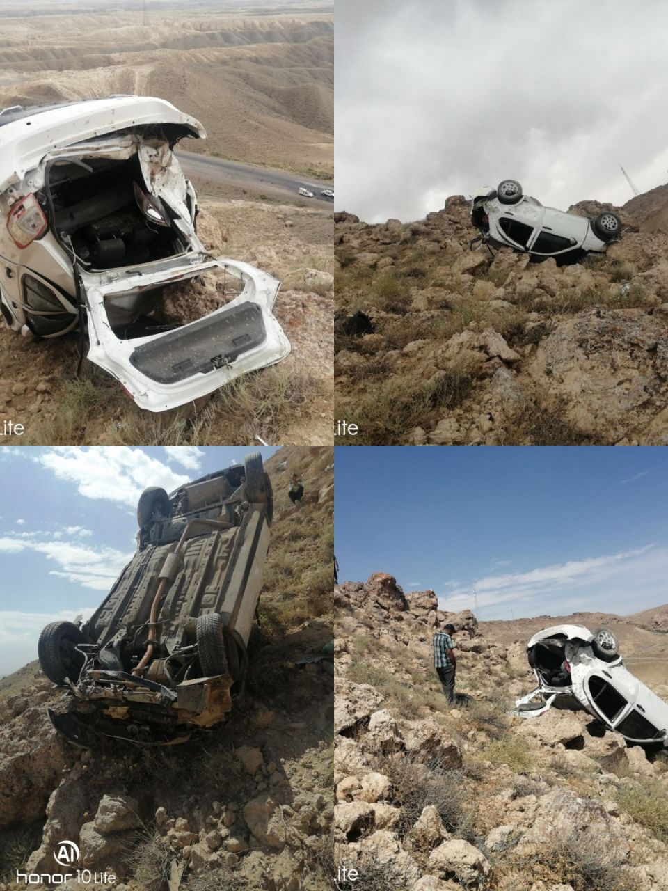 حادثه سقوط خودروی کوئیک از ارتفاعات مزداوند