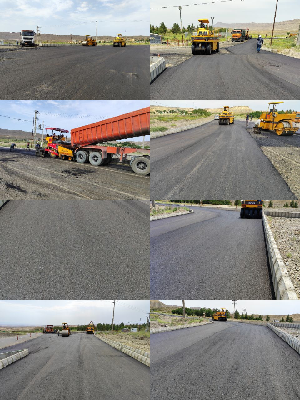 آسفالت خیابان شهید جمهور آیت الله رئیسی شهر مزداوند