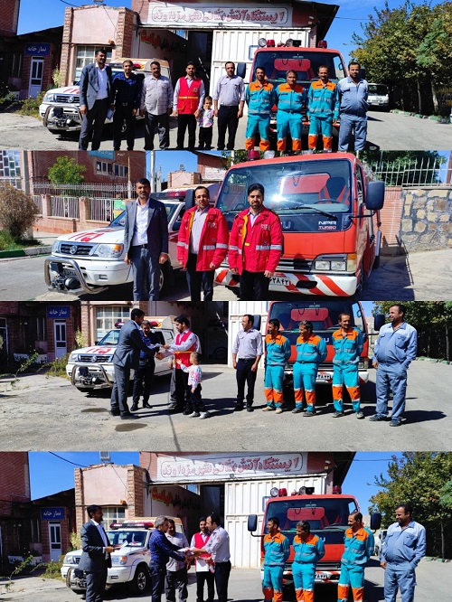 گرامیداشت روز آتش نشانی و تجلیل از آتش نشانان مزداوند به مناسبت هفته آتش نشانی و روز ایمنی در شهر مزداوند.