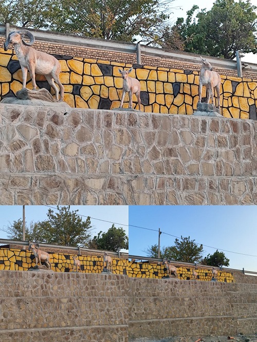 نصب المان محیط زیستی درشهر مزداوند