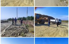 بازدید شورای اسلامی شهر مزداوند از ادامه خاکبرداری میدان ورودی شهر