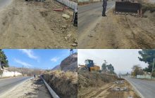 جدول گذاری و ساماندهی ورودی شهر مزداوند از سمت سرخس توسط مدیریت شهری مزداوند