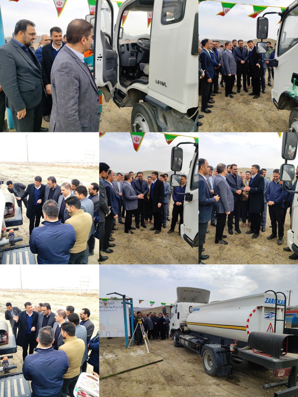 رونمایی از تانکر آبرسان فضای سبز شهرداری مزداوند با حضور دکتر قاضی زاده،مهندس بیکی و سایر مسئولان شهرستان