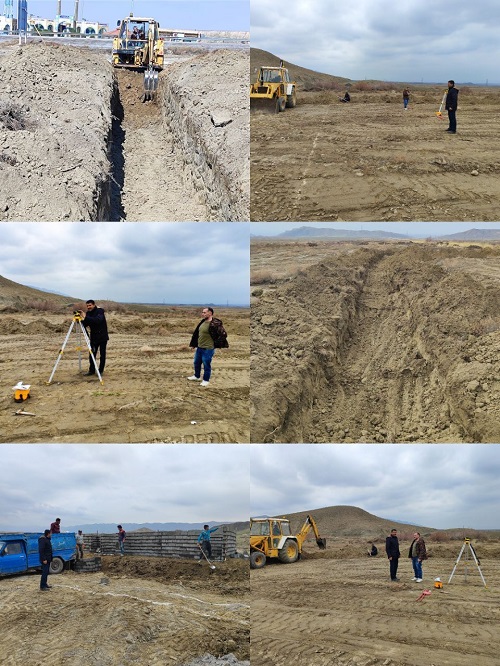 نقشه برداری،پی کنی و تجهیز کارگاه مجتمع خدمات رفاهی سیدالشهدای شهرداری مزداوند